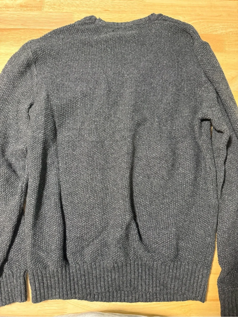 Claiborne Women’s Cable Knit Sweater Size Large Dark Gray Pullover